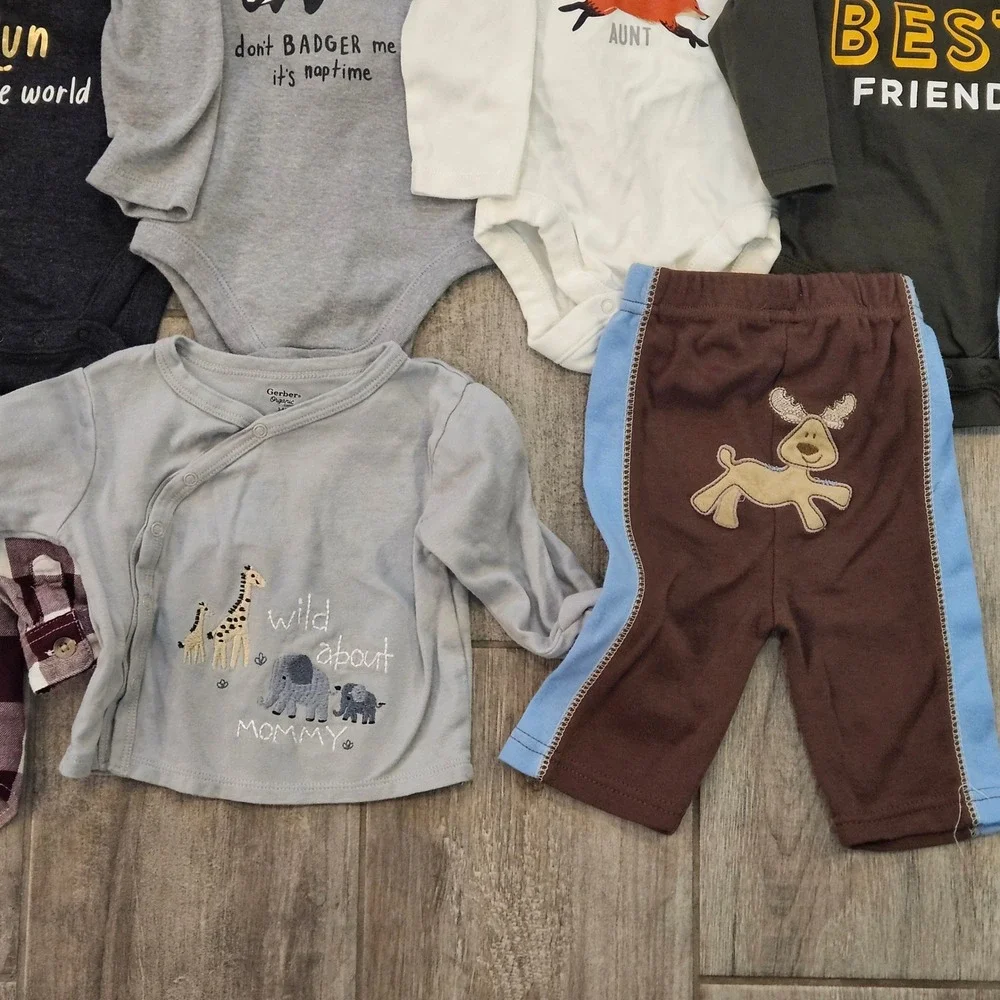 Old Navy‎ Gerber Baby Boys Clothing Lot of 23 Size 3-6M Infant Essential Basics